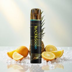 Ananass-Jää JNR Black&Golden 600+200 Puffs Ühekordne Vape