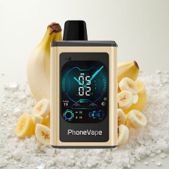 Banaani jää JNR PhoneVape 30000 Puffs Täiskuva ekraaniga