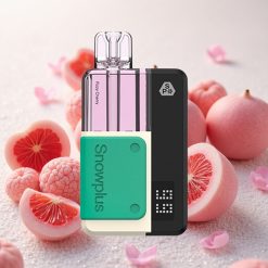 Gaseeritud Kirsipunane Snowplus Swift 5000 Puffs Dual Mesh