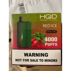 HQD BOX 4000 pahvi V68JF106 punane jää - HQD Vape Tallinn