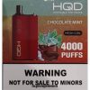 HQD BOX 4000 pahvi V68JF111 šokolaadi piparmünt - HQD Vape Shop