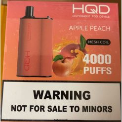 HQD BOX 4000 pahvi V68JF74 õuna virsik - HQD Vape Best Flavor