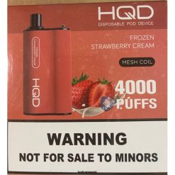 HQD BOX 4000 pahvi V68JF80 külmutatud maasikakreem - HQD Vapes
