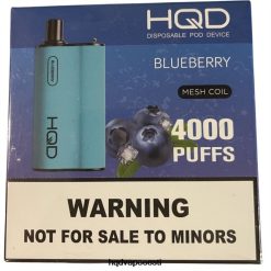 HQD BOX 4000 pahvi V68JF84 mustikas - HQD Vape Best Flavor