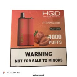 HQD BOX 4000 pahvi V68JF94 maasikas - HQD Vape Best Flavor