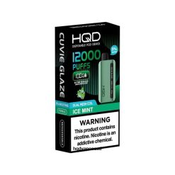 HQD CUVIE GLAZE ühekordne vape 12000 V68JF200 jää piparmünt - HQD Vapes