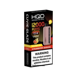 HQD CUVIE GLAZE ühekordne vape 12000 V68JF254 maasika banaan - HQD Vape Best Flavor