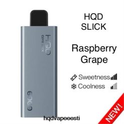 HQD CUVIE SLICK 6000 pahvi V68JF21 libe vaarika viinamarja - HQD Vape Shop