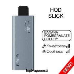 HQD CUVIE SLICK 6000 pahvi V68JF22 libe banaani granaatõuna kirss - HQD Vape For Sale