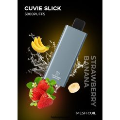 HQD CUVIE SLICK 6000 pahvi V68JF32 libe maasika banaan - HQD Vape For Sale