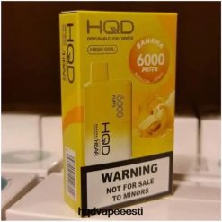 HQD HBAR 6000 pahvi V68JF47 banaan - HQD Vape Flavors