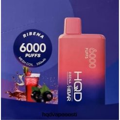 HQD HBAR 6000 pahvi V68JF53 ribena - HQD Vape Price