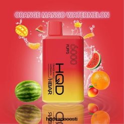 HQD HBAR 6000 pahvi V68JF54 apelsini mango arbuus - HQD Vape Best Flavor