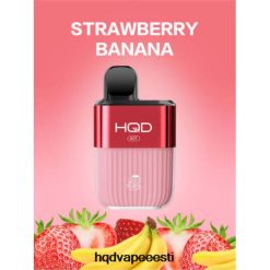 HQD HOT 5000 pahvi V68JF69 maasika banaan - HQD Vape Disposable