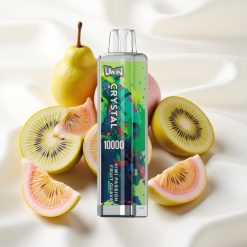 Kiivi Maracuya Guava UWIN Kristall 10000 Sügavik RGB-valgustusega