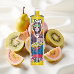 Kiivi-Marjala-Guava Uwin Shisha Kristal 20000 Puhangut Mesh-mähis