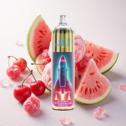 Kirsši-Arbuusi Jäätumine JNR Rocket-X 12400 Puffs Ühekordne Vape 850mAh Akumaht & 25ml Vedelikumaht