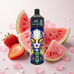 Maasika-Arbuusi Mullikommi JNR Alien Max 18000 Puffs Targa LED-ekraaniga Kahekordse võrgumähisega