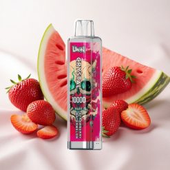 Maasika-Arbuusi Uwin Crystal 10000 Puffs Ühekordne Vape RGB-tuledega