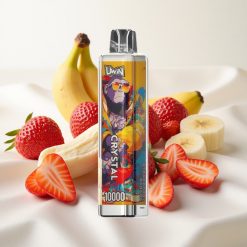 Maasika-Banaani UWIN Crystal 10000 Puffs Taaskasutatav Mesh-mähis ja Type-C laadimine