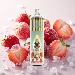 Maasika-Jää JNR Rocket-X 12400 Puffs Ühekordne Vape 850mAh Akuga