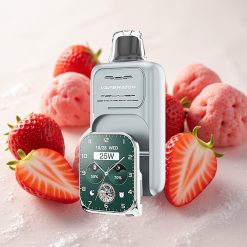 Maasika-Jää JNR Vape Watch 30000 Puffs 1000mAh Type-C Kiirlaadimine
