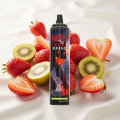 Maasika-kiivi JNR Wolf Niplo 10000 Puffs 20ml Vedeliku Mahutavusega