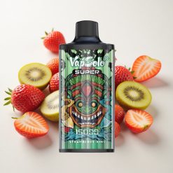 Maasika-Kiivi Vapsolo Super 15000 Puffs 40ml Ühekordne Vape