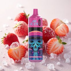 Maasikajää JNR Alien 10000 Puffs 20ml Kiirlaadimine