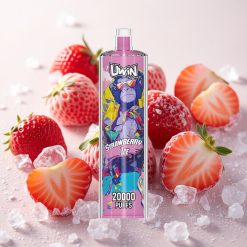 Maasikajää Uwin Shisha Kristall 20000 Sõõmu Mesh mähis