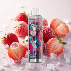 Maasikas-Jää UWIN Crystal 10000 Puffs Laaditav RGB-tuledega