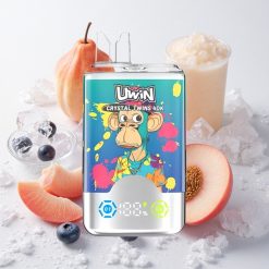 Mustika-Jääsinine & Suvine Virsikujää UWIN Crystal Twins 40000 Puffs Taastlaetav 32ml