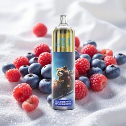 Mustika-Vaarikas JNR Rocket-X 12400 Puffs Ühekordne Vape Reguleeritava õhuvoolu ja 850mAh aku mahutavusega