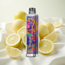 sidruni-laimi UWIN Crystal 10000 Puffs Ühekordne Vape RGB-tuledega