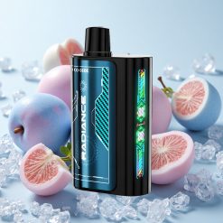 Sinine Rapsi Jää JNR Radiance 31000 Puffs Ühekordne Vape 950 mAh Laadimisega