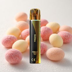 Skittlise (värvi) JNR Black&Golden 600+200 Puffs Ühekordne Vape 800 Puffs