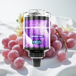 Viinamärsi-Mündi JNR Mega Shisha Hookah 100K 1 suu 60ml mahuti